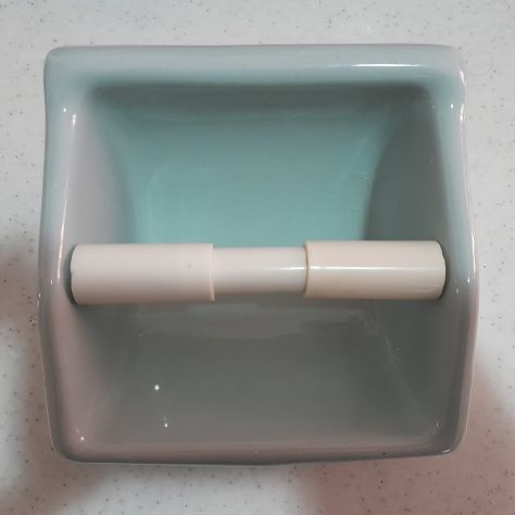 Portasapone e accessori bagno in ceramica da incasso muro usati n° 4 pezzi. - Foto 6