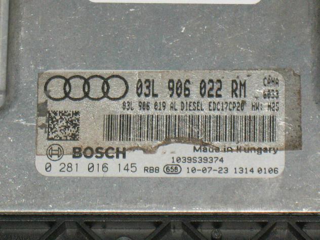 0281016145 ECU AUDI A4 2.0 0281016145 03L906022RM 03L906019AL EDC17CP20 - Foto 2