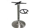 Base Tavolo Acciaio Satinato • Ø47cm • H 72 Cm • Mod 470/ST
