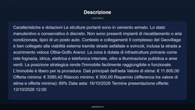 Immobile in asta di 31 m² in vendita a Olbia - Foto 4