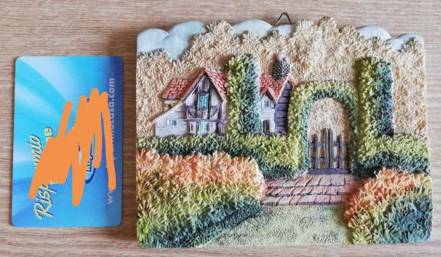 Piatto ceramica artistica di Deruta lavorato e dipinto a mano - Foto 6