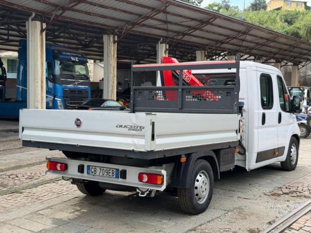 FIAT Ducato 140CV DOPPIA CABINA GRU E CASSONE FISSO rif. 24115268 - Foto 7