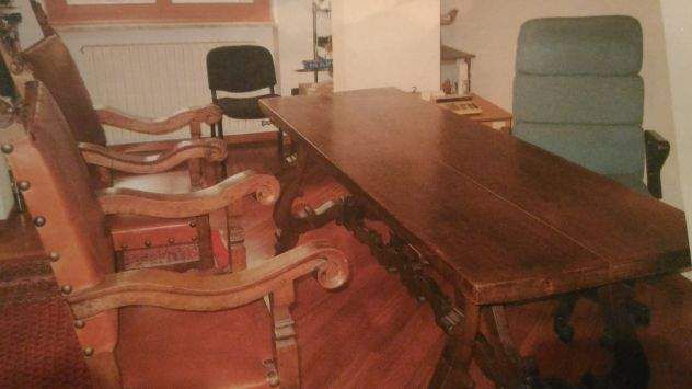 Tavolo e sedie del Cinquecento Mantovano