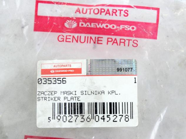 035356 CHIUSURA SERRATURA COFANO ANTERIORE DAEWOO FSO TRUCK PICK UP 1.9 D RICAMBIO NUOVO - Foto 5