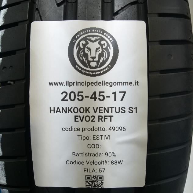 4 GOMME 205 45 17 HANKOOK A49096 - Foto 2