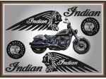 Kit Adesivi INDIAN MOTORCYCLE - DX-SX - serbatoio-paraurti-coppa sottosella