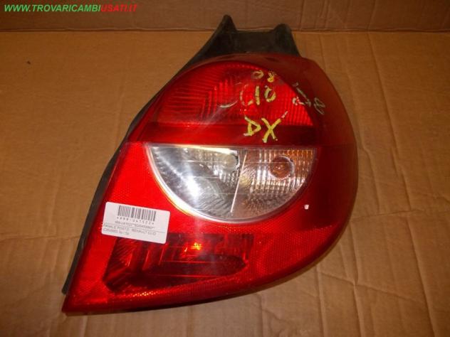FANALE POST.D. RENAULT CLIO (C85/B85) 3p / 5p  Parti elettriche  Fanaleria  Fanali  Fanale post. sx. RENAULT - CLIO III  3/5 P - 01-07-2005 - 01-04-20