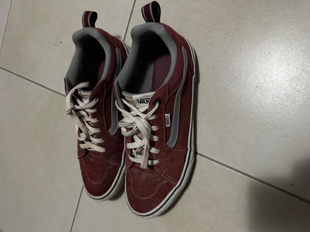 Scarpe Vans in Camoscio Bordeaux - Taglia 45 - Foto 5