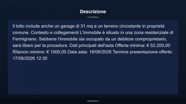 Immobile in asta di 79 m², box auto in vendita a Fermignano - Foto 4