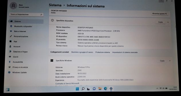 Portatile ASUS K52DE Win 11 Pro - Foto 5