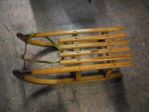 originale slittino in legno anni 70