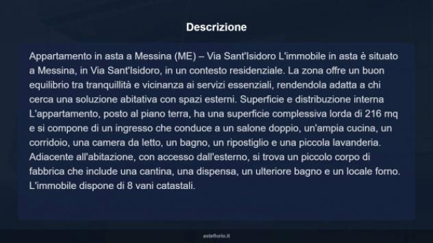 Immobile in asta di 216 m² con più di 5 locali e box auto doppio in vendita a Messina - Foto 17