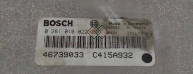 0281010022 46739033 Alfa 156 2.4 centralina motore Bosch
