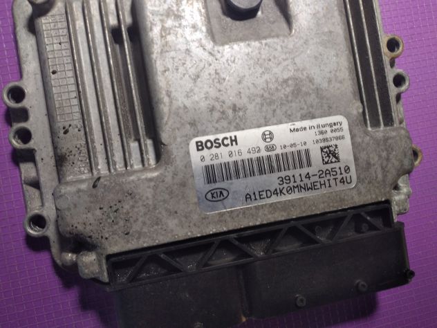 Centralina Motore Iniezione ECU BOSCH 0281016492 KIA CEED 1.6 CRDI VGT 39114-2A5 - Foto 2