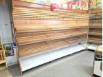 scaffalatura in legno self-service usata
