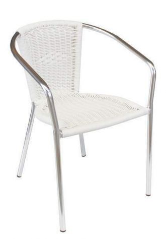 Sedie Udine Per Arredamento Bar Esterno cod 1002 color bianche nuove