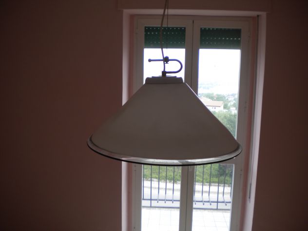 Lampadario a sospensione con coppa in vetro di Murano. - Foto 2