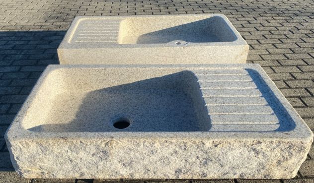 Lavello lavandino cucina in pietra granito 120x60cm - Foto 2