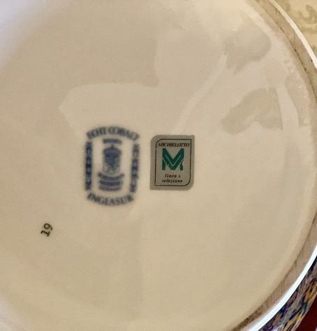 VASO PORCELLANA DI BAVARIA CON SMALTI E ORO ZECCHINO - Foto 4