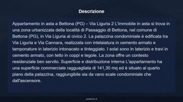 Immobile in asta di 141 m² con più di 5 locali e box auto in vendita a Bettona - Foto 14