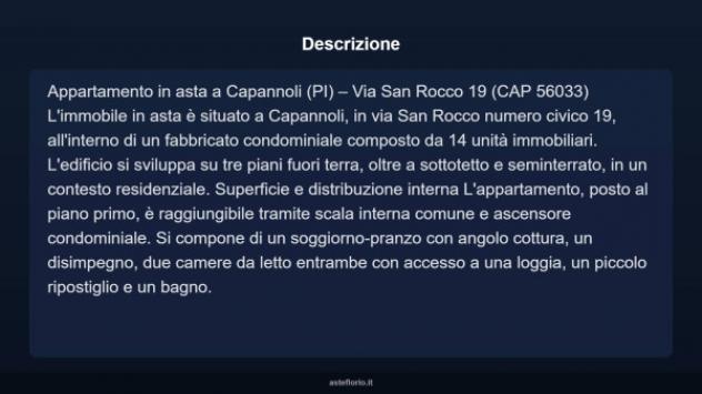 Immobile in asta di 77 m², box auto in vendita a Capannoli - Foto 3