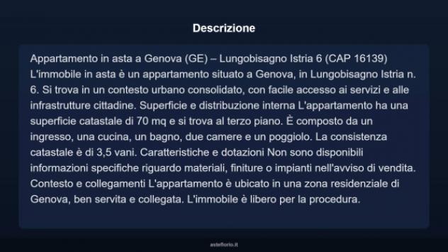 Immobile in asta di 70 m² in vendita a Genova - Foto 3
