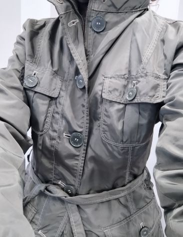 GIACCA SAHARIANA IMPERMEABILE ZARA BASIC - Foto 9
