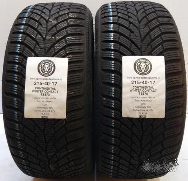 2 gomme 215 40 17 continental a48024