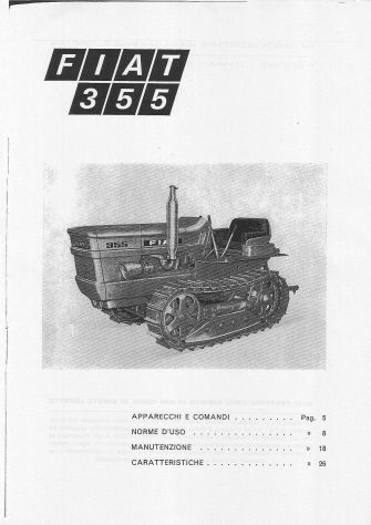 Manuali per trattore Fiat 355 C - Foto 3