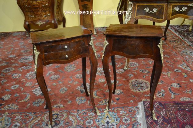 Coppia di comodini da centro stile Luigi XV - Foto 6