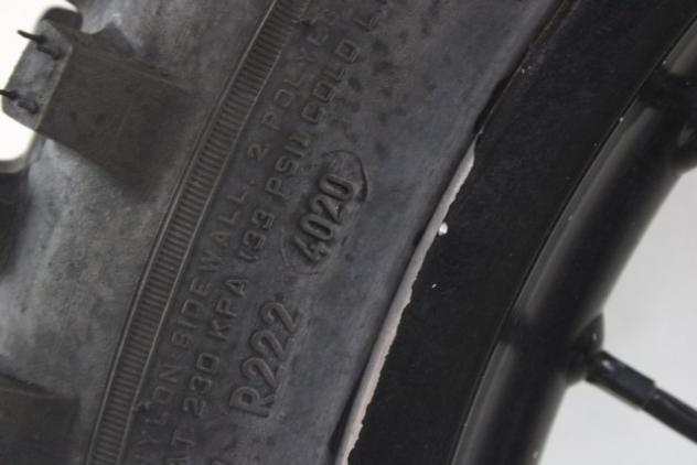 HONDA CRF 250 X 42650KSC000 CERCHIO A RAGGI POSTERIORE 2004 REAR WHEEL PNEUMATICO OK - Foto 6