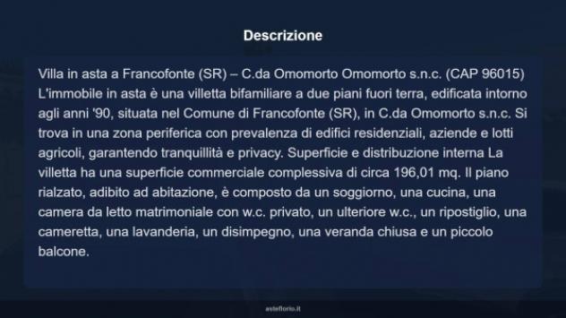 Immobile in asta di 196 m² con più di 5 locali e box auto in vendita a Francofonte - Foto 17