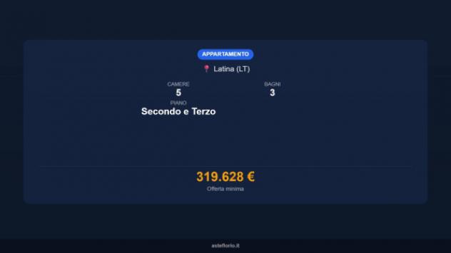 Immobile in asta di 210 m² con più di 5 locali e box auto in vendita a Latina - Foto 16