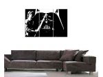 Quadro Skywalker e Darth Vader dipinto a mano