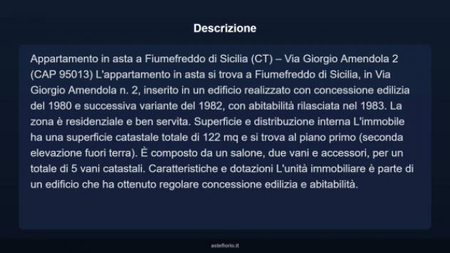 Immobile in asta di 122 m² in vendita a Fiumefreddo di Sicilia - Foto 3