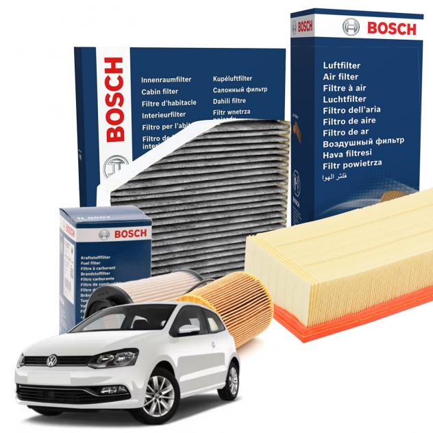 Kit Tagliando Volkswagen Polo Filtro Aria Olio Carburante e Abitacolo