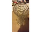 vaso vetro fiori vintage d'epoca