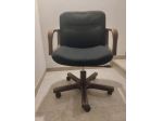 Poltrona ufficio vintage anni ’70 in legno – Officia Biassono – girevole