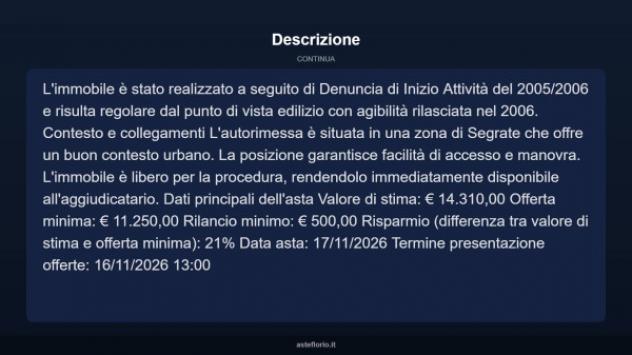 Immobile in asta di 16 m² in vendita a Segrate - Foto 9
