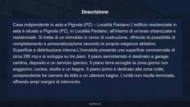 Immobile in asta di 285 m², box auto in vendita a Pignola - Foto 18