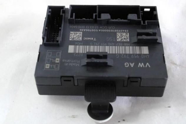 4H0959792G CENTRALINA PORTA ANTERIORE DESTRA AUDI A8 D4 4.2 D 4X4 258KW AUT 4P (2013) RICAMBIO USATO