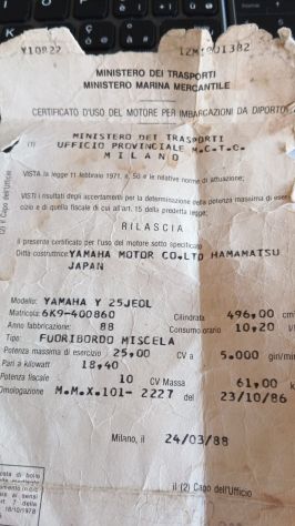 Motore yamaha 25