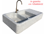 Lavello lavandino in pietra granito da esterno 120cm