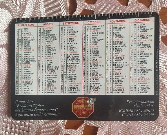 R135 - CALENDARIO TASCABILE 1993 - Foto 2