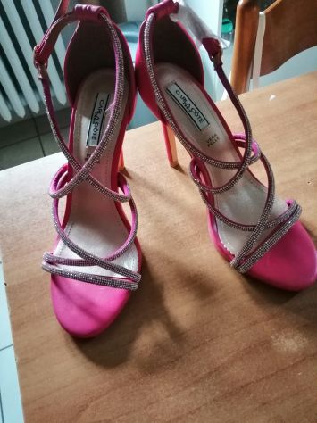 Sandali eleganti fucsia Carla Côte nuovi