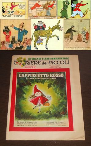 CORRIERE dei PICCOLI, CAPPUCCETTO ROSSO NARRATA DA CARLO CASTELLANETA, 1976. - Foto 3