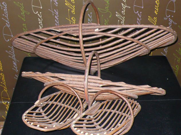 Etnico cesti legno rattan - Foto 8