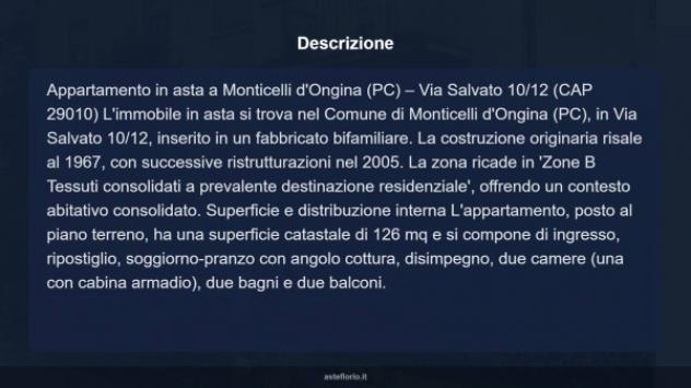 Immobile in asta di 126 m² in vendita a Monticelli d'Ongina - Foto 14