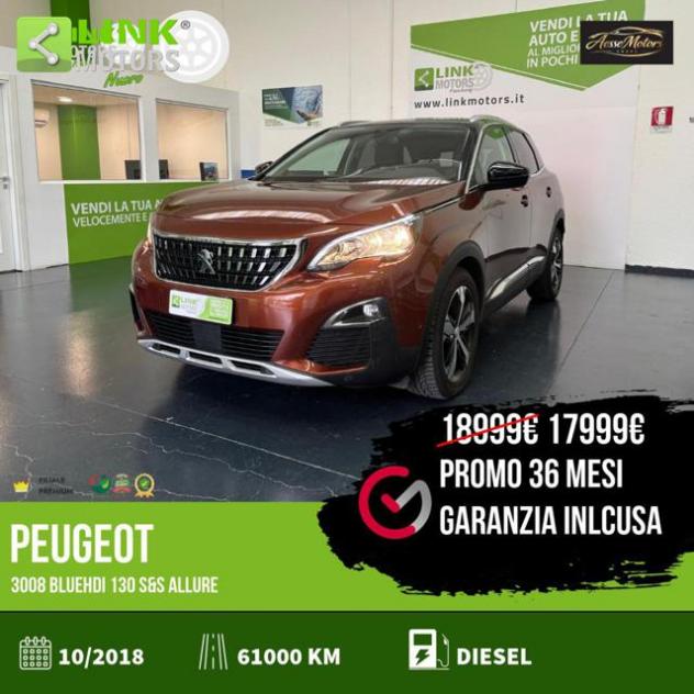 PEUGEOT 3008 BlueHDi 130 S&S Allure 36M-GARANZ rif. 23815525