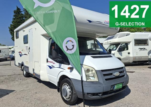 CAMPER CHALLENGER FORD MANSARDATO 6 POSTI DINETTE LETTO MATRIMONIALE FOTOVOLTAICO GEMELLATO POSTERIORE CAMPEGGIO USATI GENERALI 1427 - Foto 2
